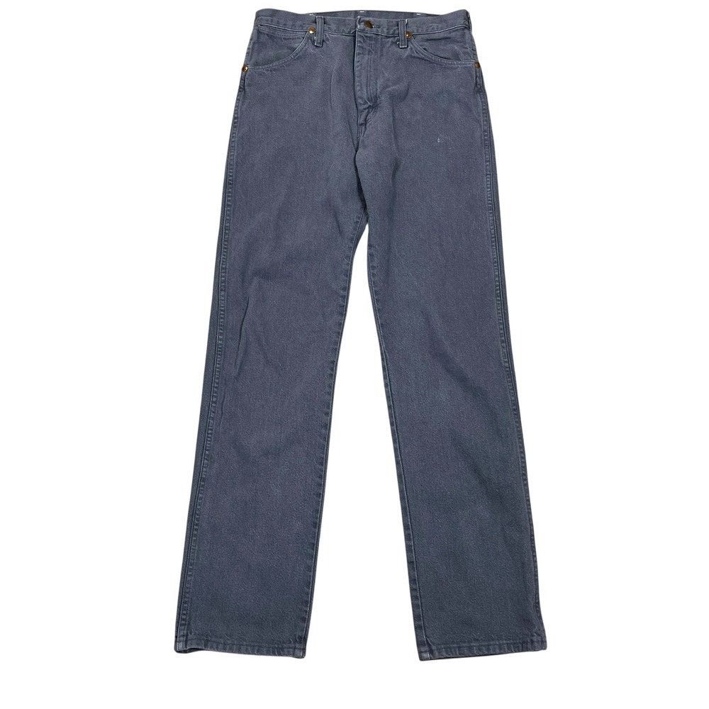 Vtg Wrangler Cowboy Cut Jeans Men 33x36 (Fits 32x35) Gray Cotton Denim 13MWZ USA